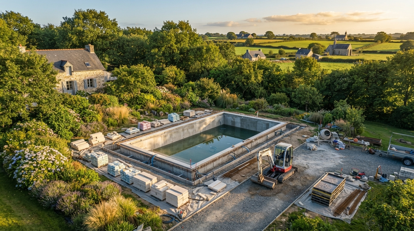 construction de piscine à La Mézière et Cap Malo - Kopec