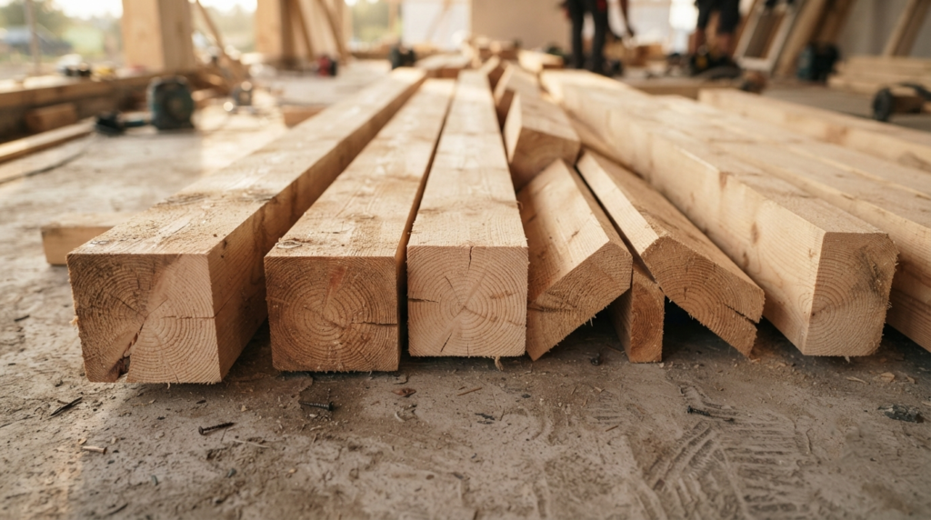 Bois de construction pour charpente à Caen PMMO